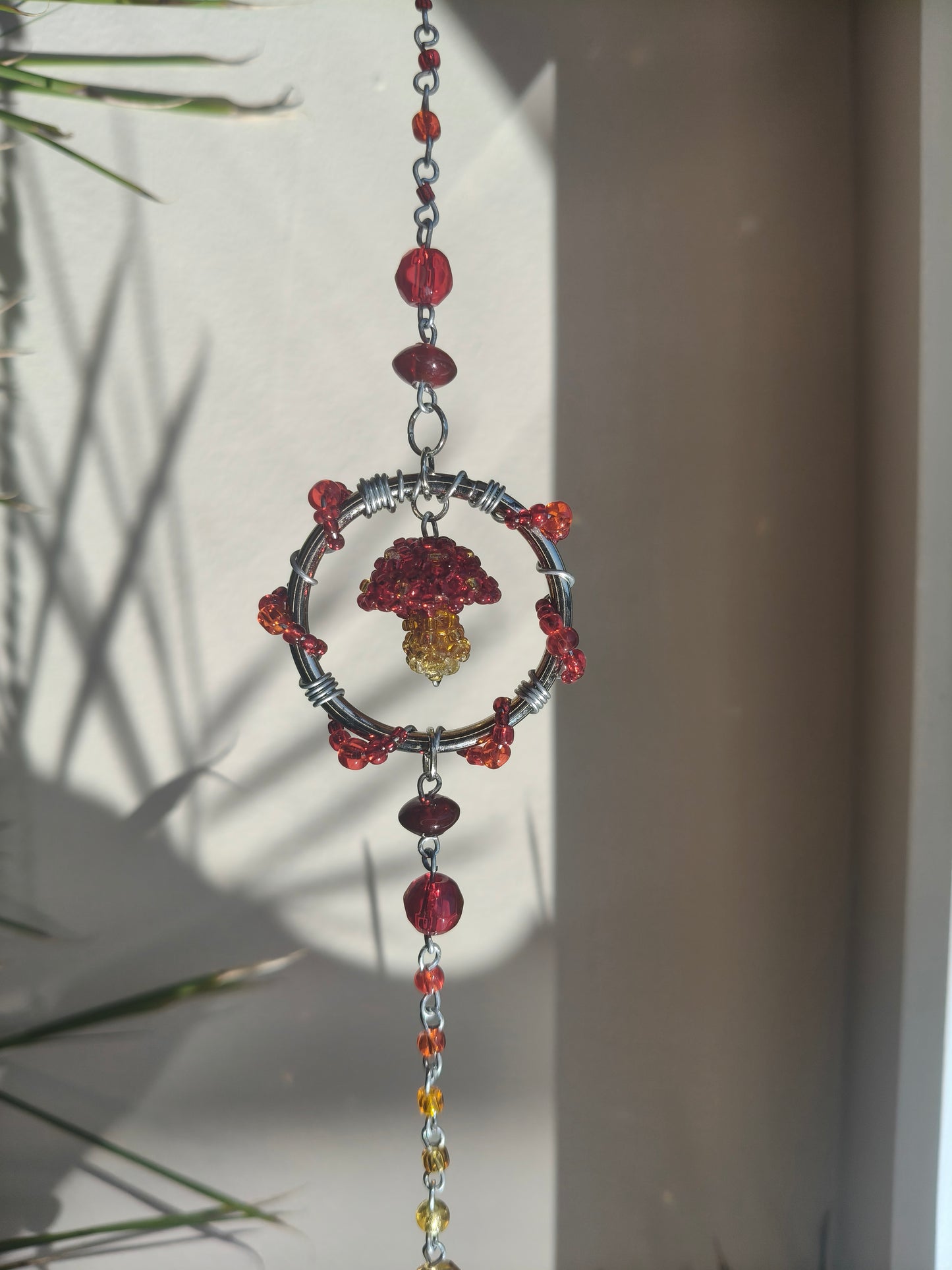 Suncatcher - Beaded Mushroom