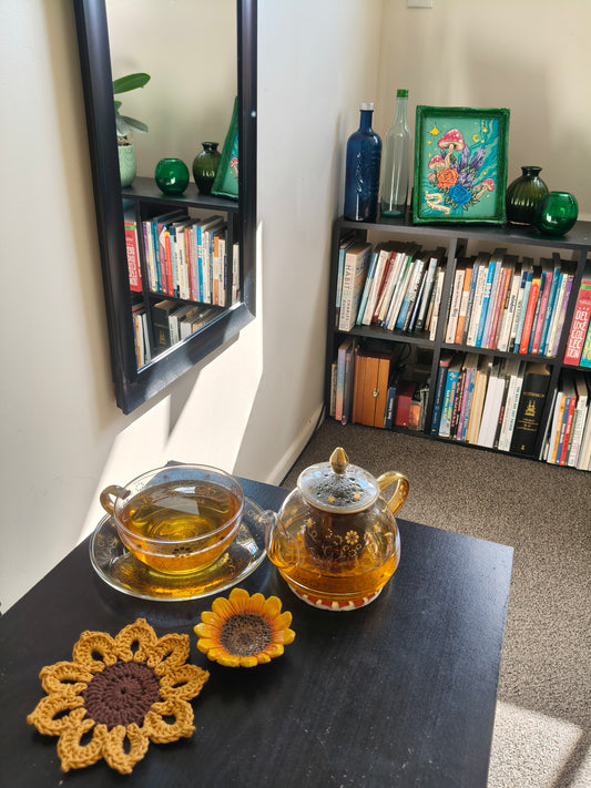 Crochet Coaster - Sunflower Singles