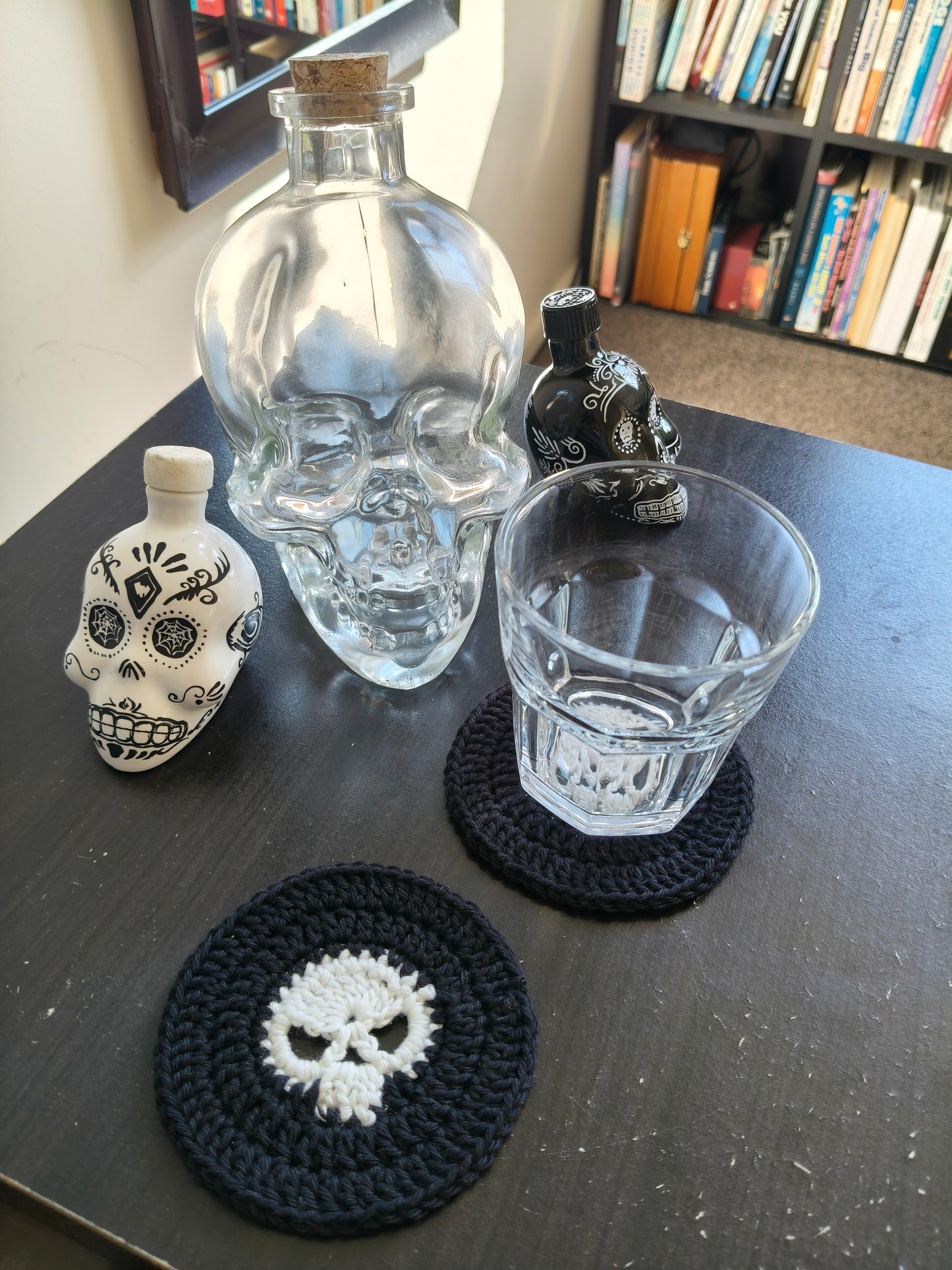 Crochet Coasters - Skulls