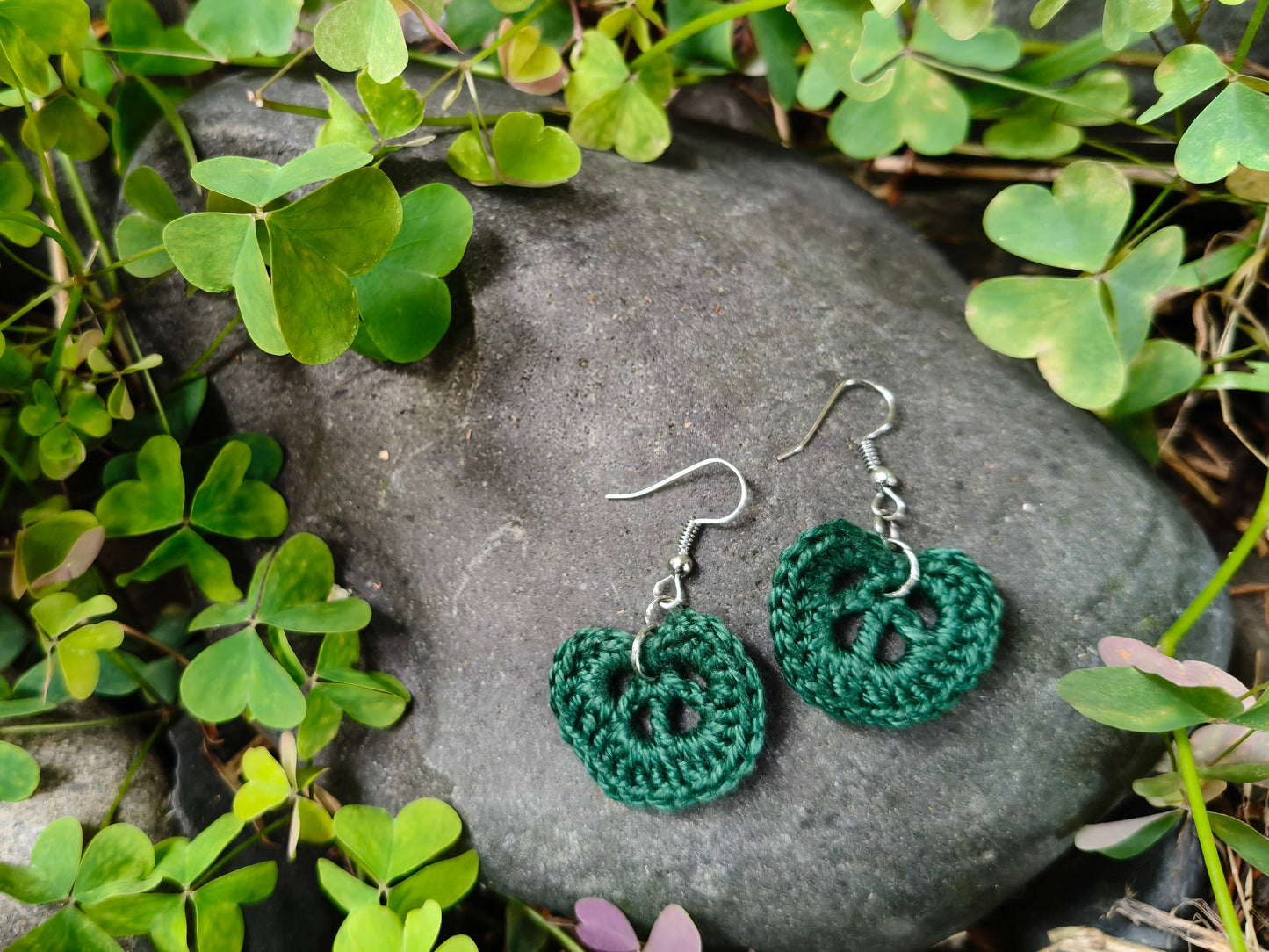 Earrings - Crochet Leaves Collection