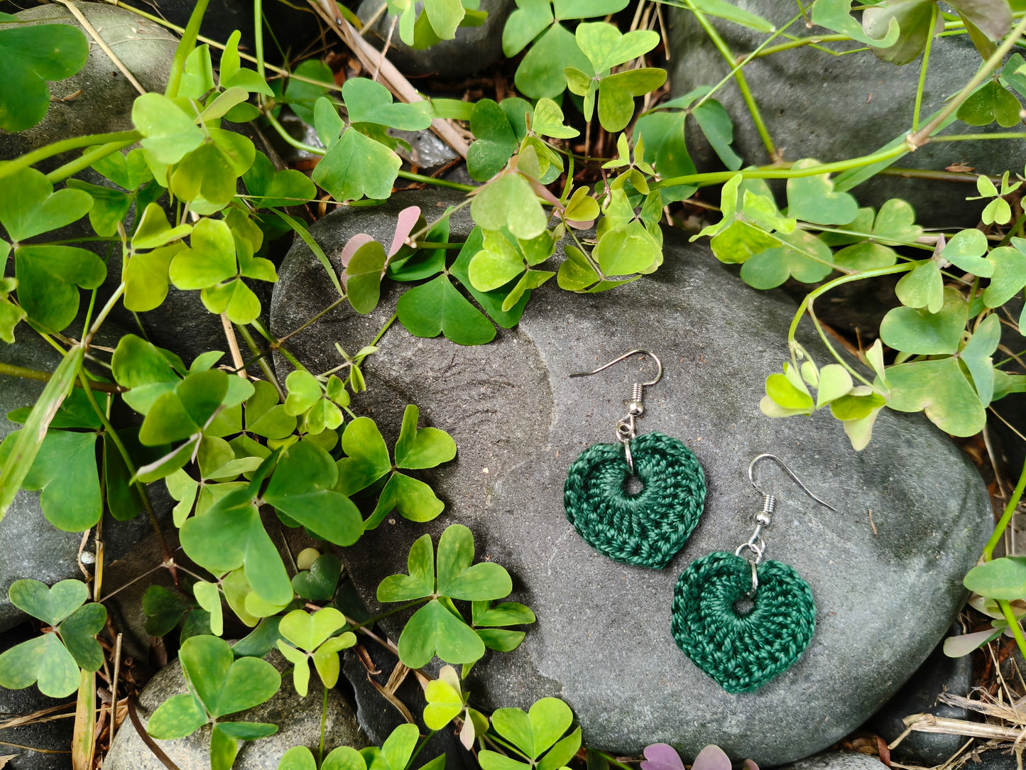 Earrings - Crochet Leaves Collection