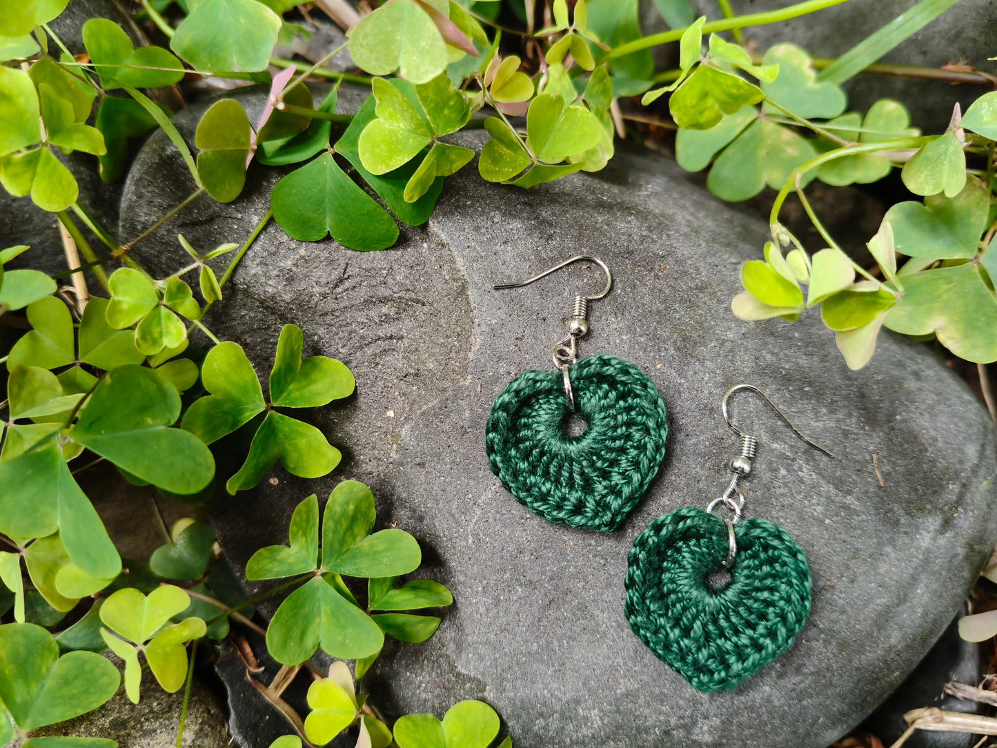 Earrings - Crochet Leaves Collection