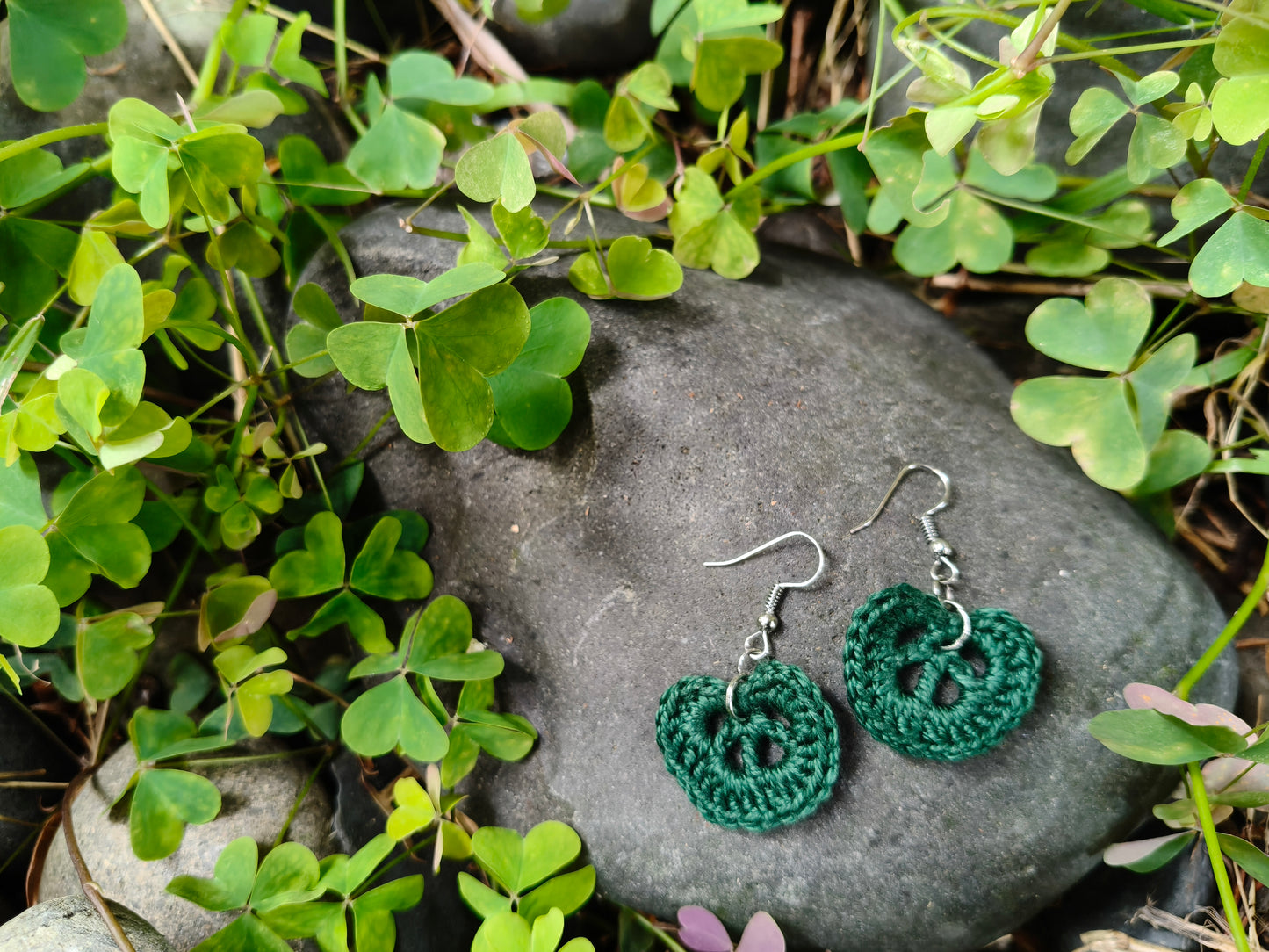 Earrings - Crochet Leaves Collection